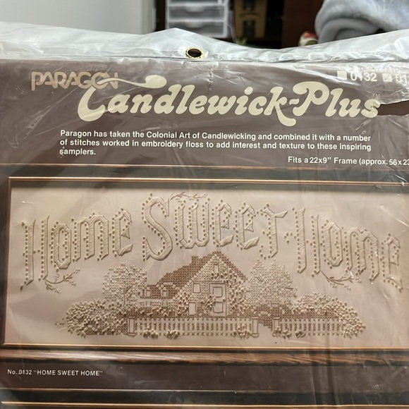 New, Cross-Stitch Kit, Paragon, Candlewick Plus, Only the God Bless this Home - Picture 2 of 7